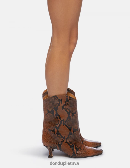 avalynė DONDUP batai iš python-print efekto odos cioccolato moterys 2Z0BX465