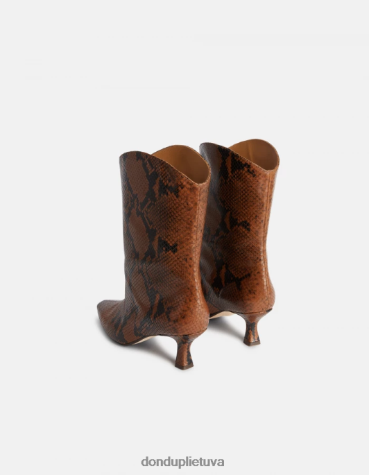 avalynė DONDUP batai iš python-print efekto odos cioccolato moterys 2Z0BX465