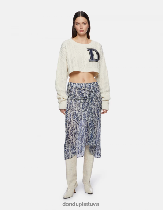 drabužiai DONDUP midi georgette sijonas burro moterys 2Z0BX401