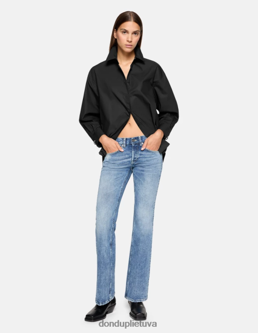 drabužiai DONDUP Betty bootcut standūs džinsiniai džinsai mėlyna moterys 2Z0BX67
