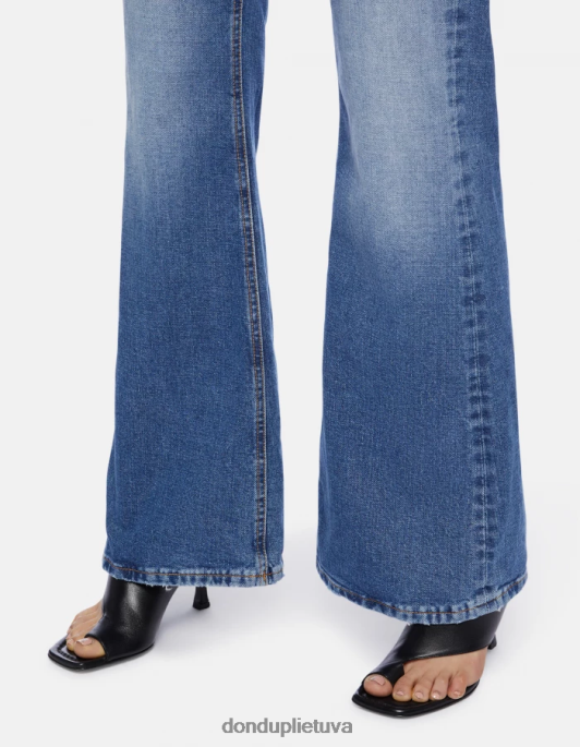 drabužiai DONDUP Betty bootcut standūs džinsiniai džinsai mėlyna moterys 2Z0BX89