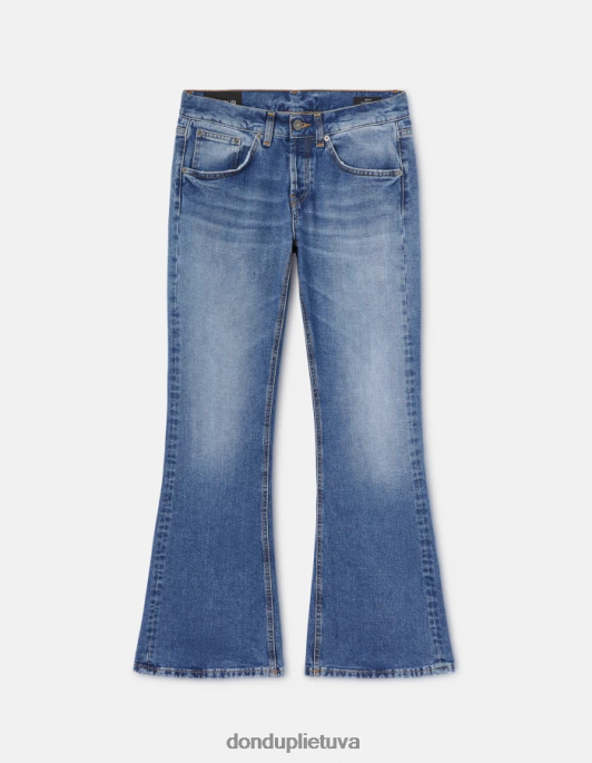 drabužiai DONDUP Betty bootcut standūs džinsiniai džinsai mėlyna moterys 2Z0BX89