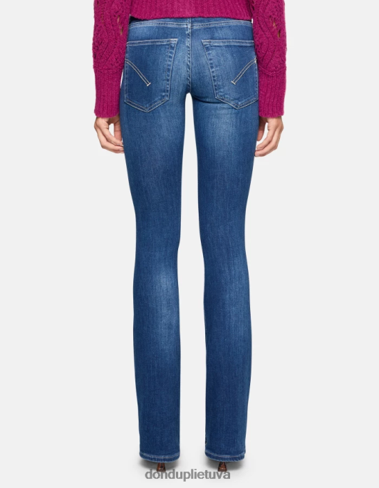 drabužiai DONDUP Lola bootcut džinsai iš tamprio džinsinio audinio mėlyna moterys 2Z0BX41