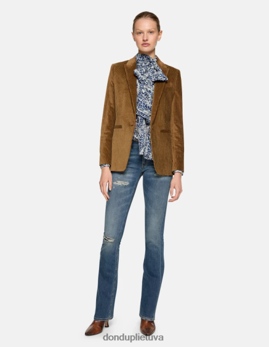 drabužiai DONDUP Lola bootcut džinsai iš tamprio džinsinio audinio mėlyna moterys 2Z0BX43