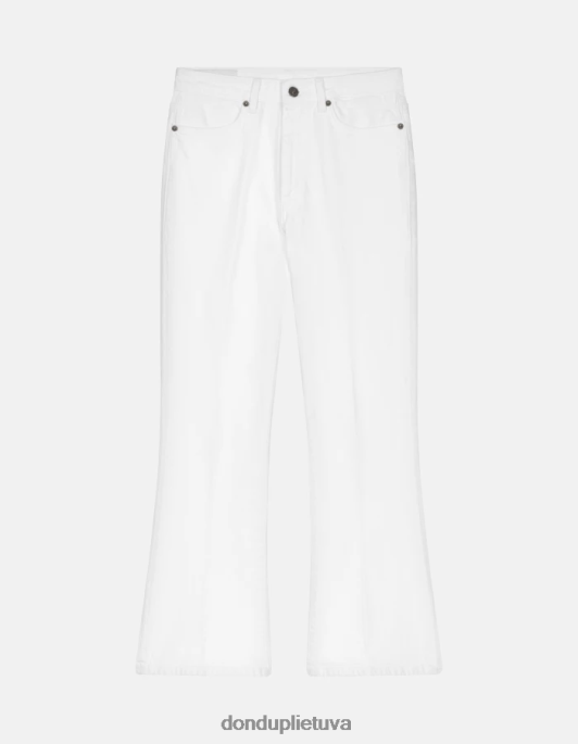 drabužiai DONDUP „Mandy“ itin siauri „bootcut“ džinsai iš elastingo džinsinio audinio baltas moterys 2Z0BX16