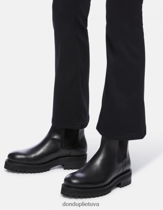 drabužiai DONDUP „Mandy“ itin siauri „bootcut“ džinsai iš elastingo džinsinio audinio juodas moterys 2Z0BX79