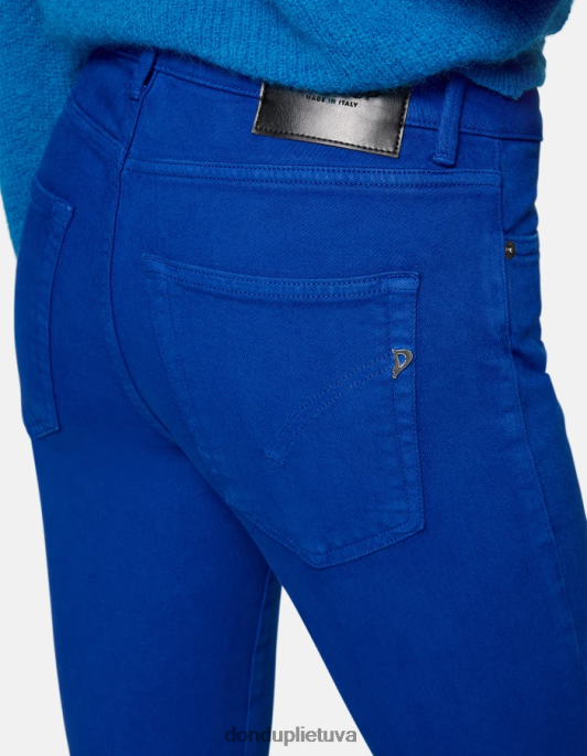 drabužiai DONDUP „Mandy“ itin siauri „bootcut“ džinsai iš elastingo džinsinio audinio karališkai mėlyna moterys 2Z0BX15