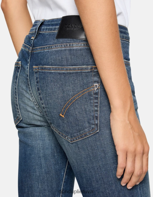 drabužiai DONDUP „Mandy“ itin siauri „bootcut“ džinsai iš elastingo džinsinio audinio mėlyna moterys 2Z0BX56