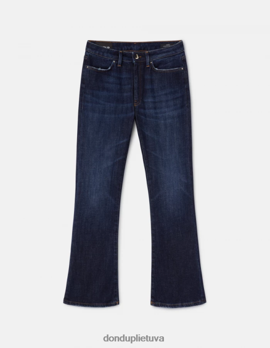 drabužiai DONDUP „Mandy“ itin siauri „bootcut“ džinsai iš elastingo džinsinio audinio mėlyna moterys 2Z0BX85