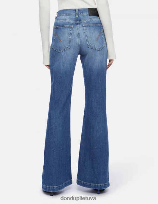 drabužiai DONDUP olivia bootcut standūs džinsiniai džinsai mėlyna moterys 2Z0BX94