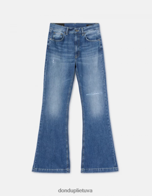 drabužiai DONDUP olivia bootcut standūs džinsiniai džinsai mėlyna moterys 2Z0BX94