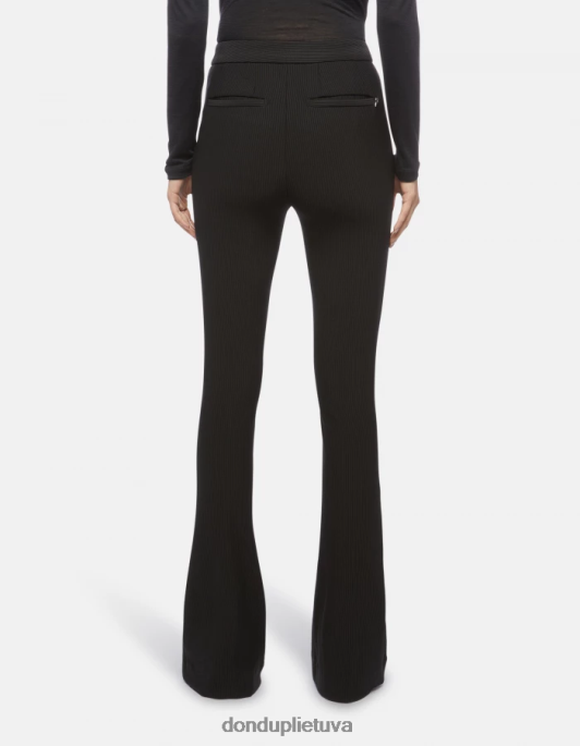 drabužiai DONDUP avril bootcut jersey kelnės juodas moterys 2Z0BX217