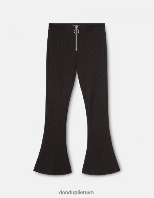 drabužiai DONDUP avril bootcut jersey kelnės juodas moterys 2Z0BX217