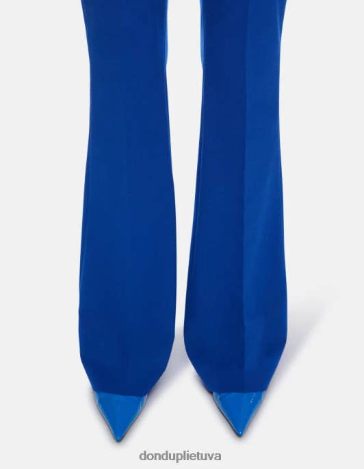 drabužiai DONDUP tina bootcut vilnonės kelnės karališkai mėlyna moterys 2Z0BX193