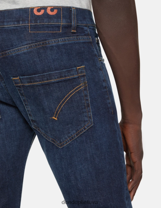 drabužiai DONDUP mius slim-fit tempimo džinsiniai džinsai mėlyna vyrų 2Z0BX560