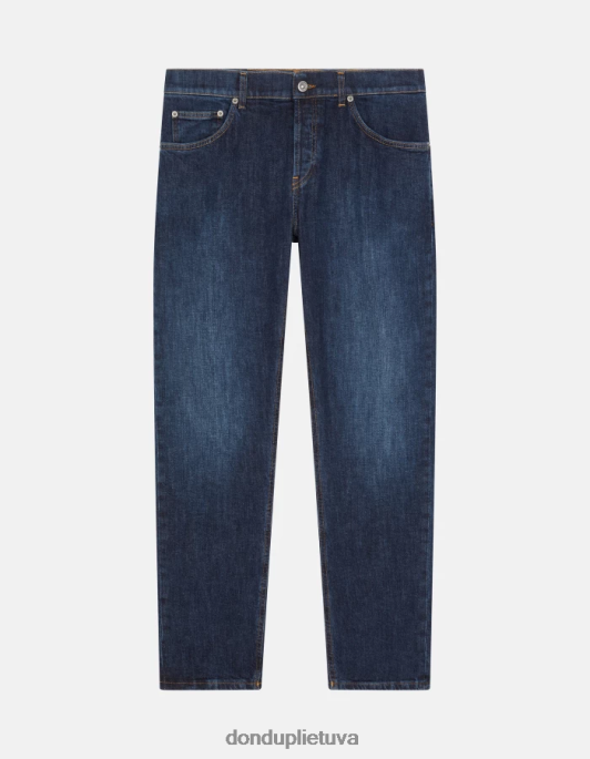 drabužiai DONDUP mius slim-fit tempimo džinsiniai džinsai mėlyna vyrų 2Z0BX560