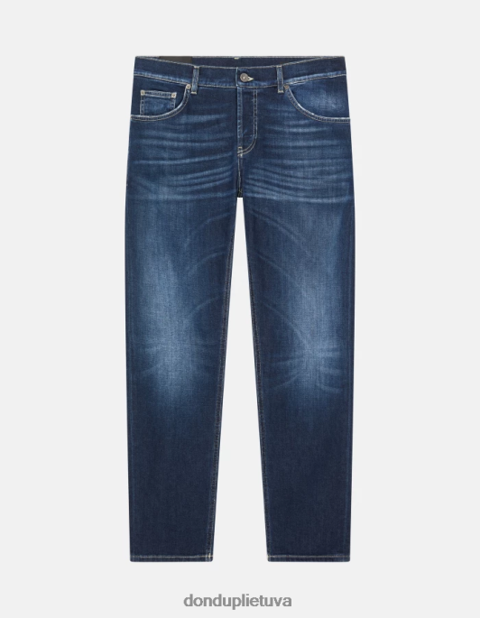 drabužiai DONDUP mius slim-fit tempimo džinsiniai džinsai mėlyna vyrų 2Z0BX591
