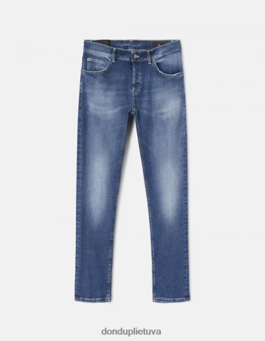 drabužiai DONDUP mius slim-fit tempimo džinsiniai džinsai mėlyna vyrų 2Z0BX616