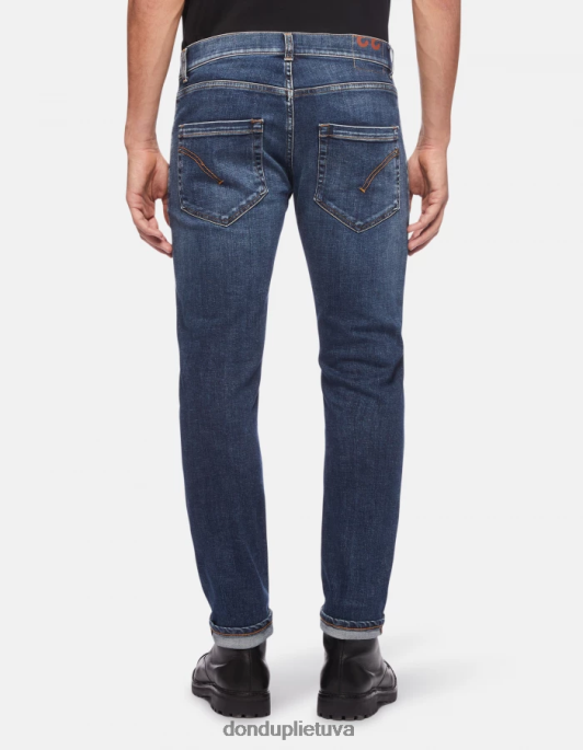 drabužiai DONDUP mius slim-fit tempimo džinsiniai džinsai mėlyna vyrų 2Z0BX631