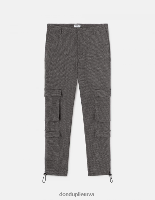 drabužiai DONDUP ken jersey krovinines kelnes juodas vyrų 2Z0BX693